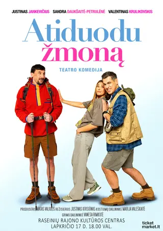 Nauja data. Teatro komedija Atiduodu žmoną | N-13 | Raseiniai