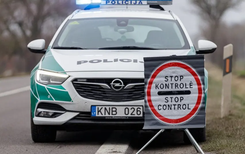 Judėjimo kontrolė: neįleistos transporto priemonės ir surašyti protokolai