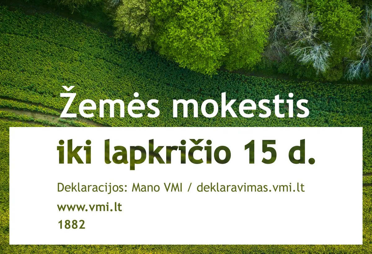 Šakių rajono gyventojai šiemet turėtų sumokėti apie 716 tūkst. Eurų žemės mokesčio