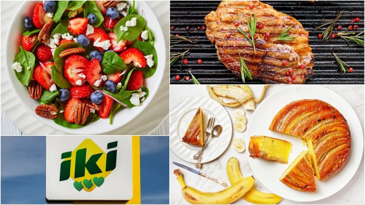 Ką gaminti šį savaitgalį? „Iki“ akcijos pasufleruos pigų meniu: nuo braškių salotų iki sultingų kepsnių ir bananinio skanėsto