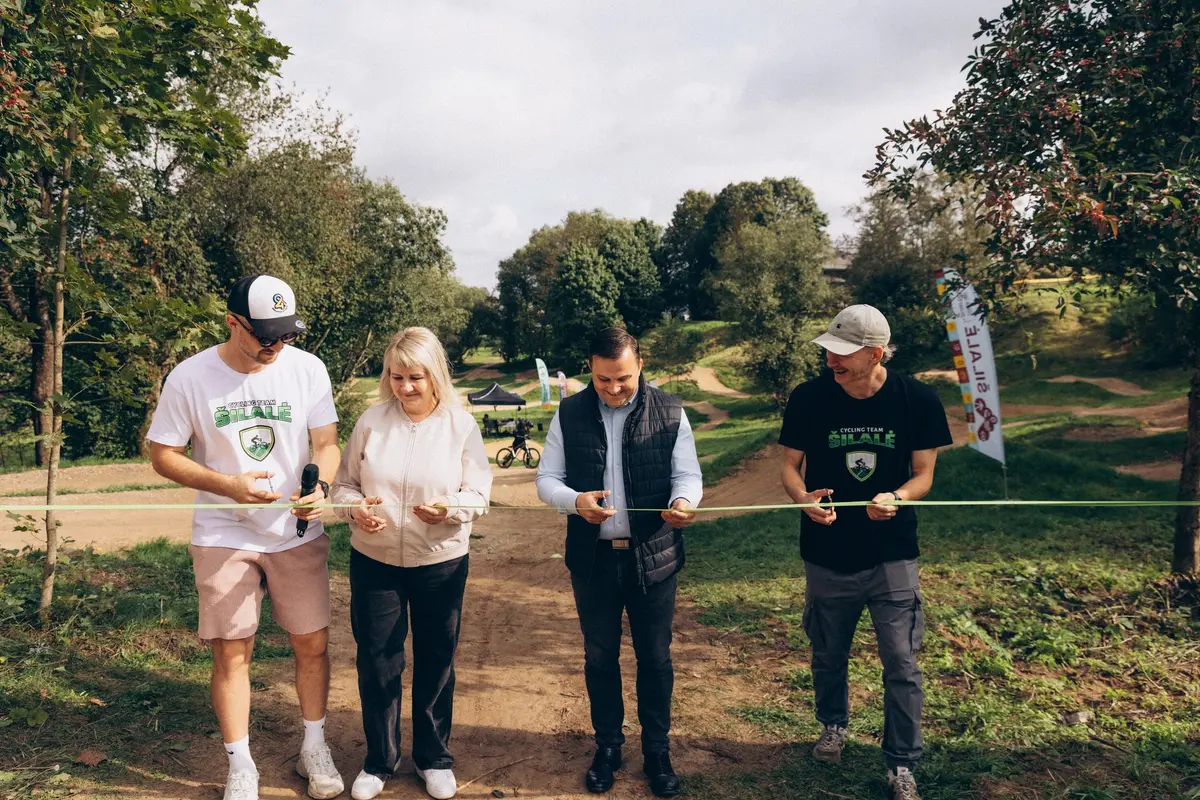 Šilalėje atidarytas naujas kalnų dviračių trasų kompleksas