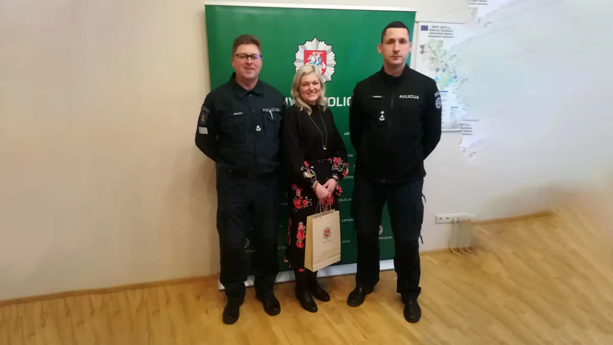 Ieškomus vaikus radusiai moteriai – nuoširdi pareigūnų padėka