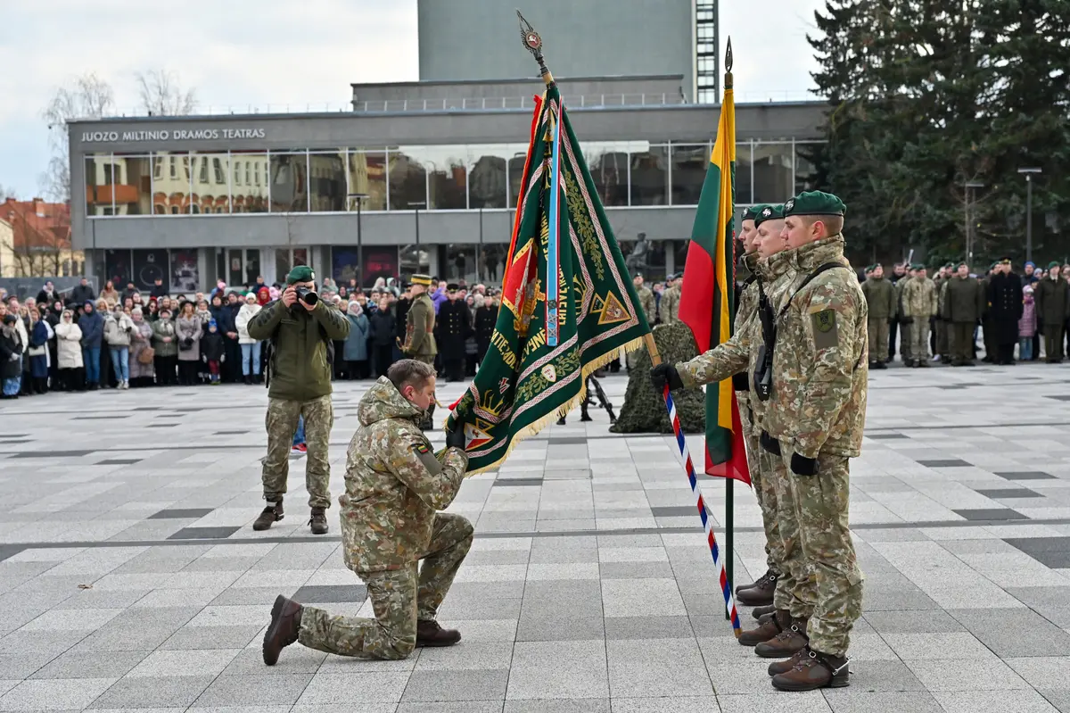 Panevėžyje vyko iškilminga Karaliaus Mindaugo husarų bataliono karių priesaikos ceremonija