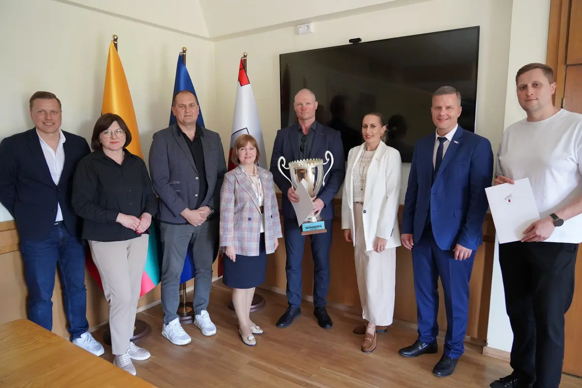 Panevėžio miesto merė padėkojo moterų krepšinio komandai už čempionišką sezoną