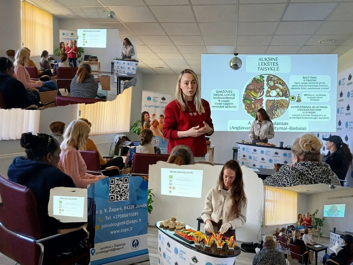 Sveikesni pasirinkimai kasdienybėje: paskaita apie sveiką mitybą