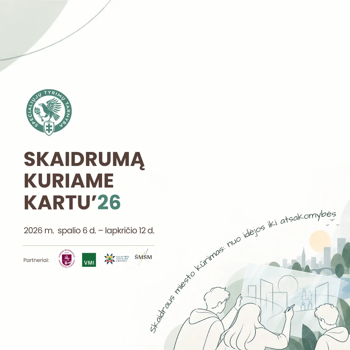 Mokiniai kviečiami dalyvauti nacionaliniame konkurse „skaidrumą kuriame kartu‘26“